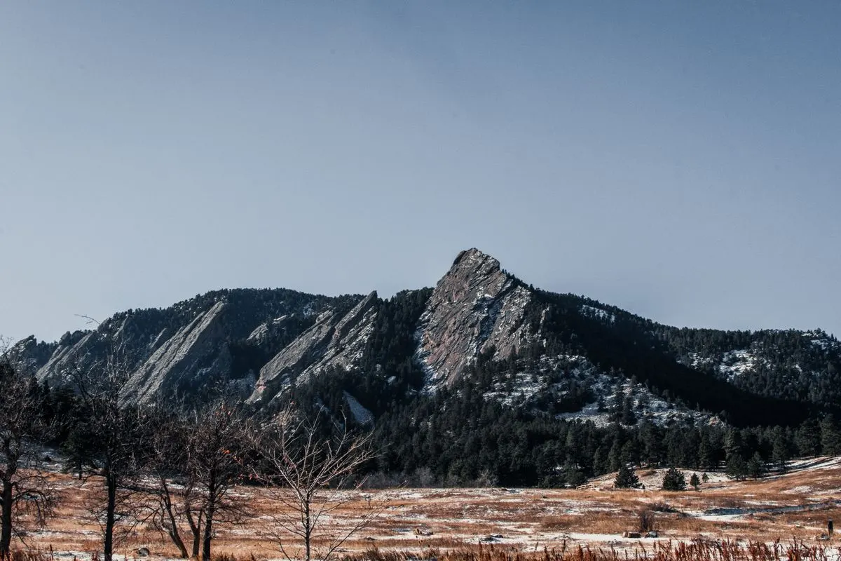 The Flatirons in Boulder